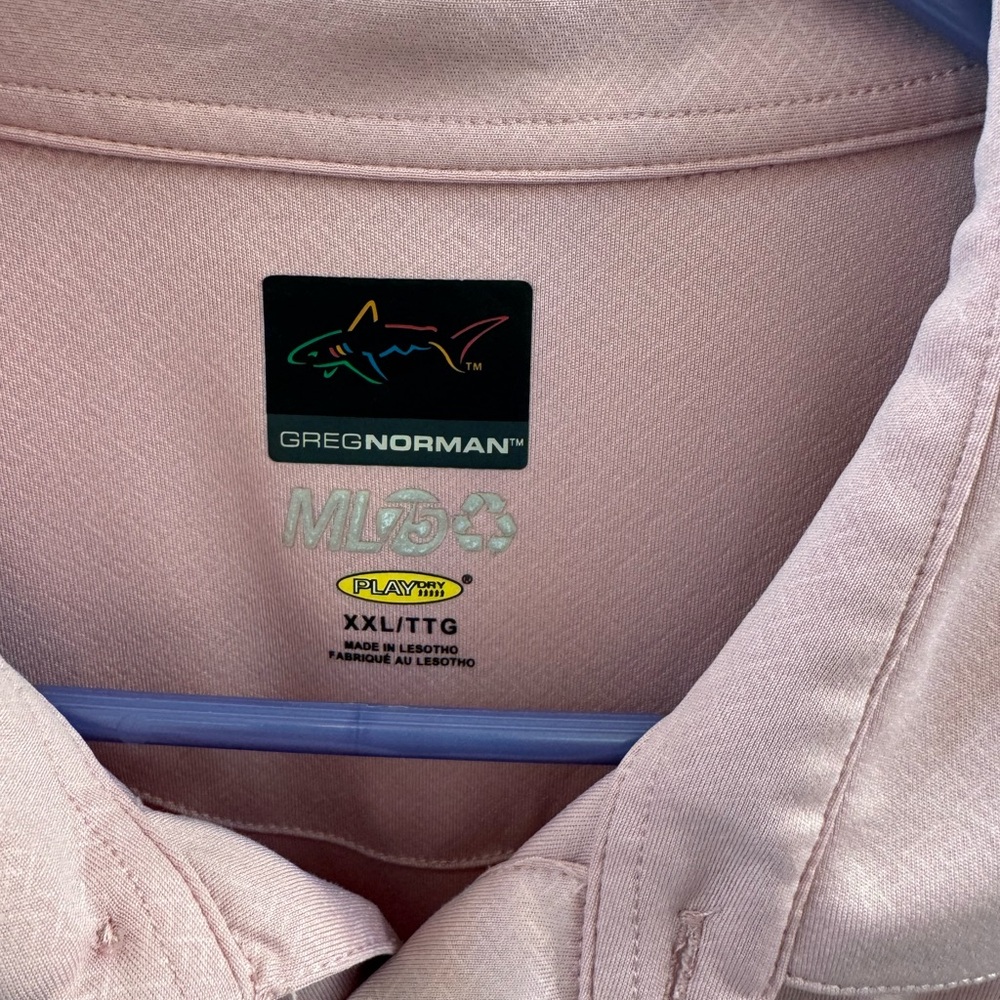 Greg Norman Collection Pink Polo Shirt